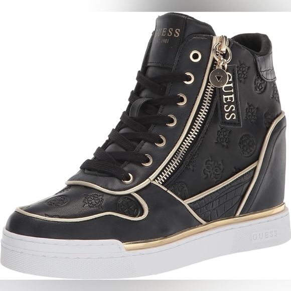 GUESS Women's Fiora Sneaker Wedge - Size 8 - NEW - Picture 1 of 14